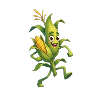 Mature corn, ready to harvest.